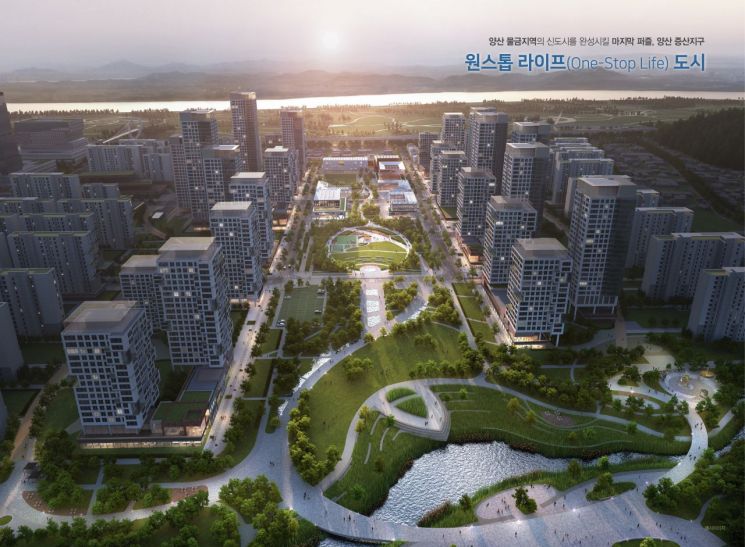 양산증산지구 도시개발사업 조감도.