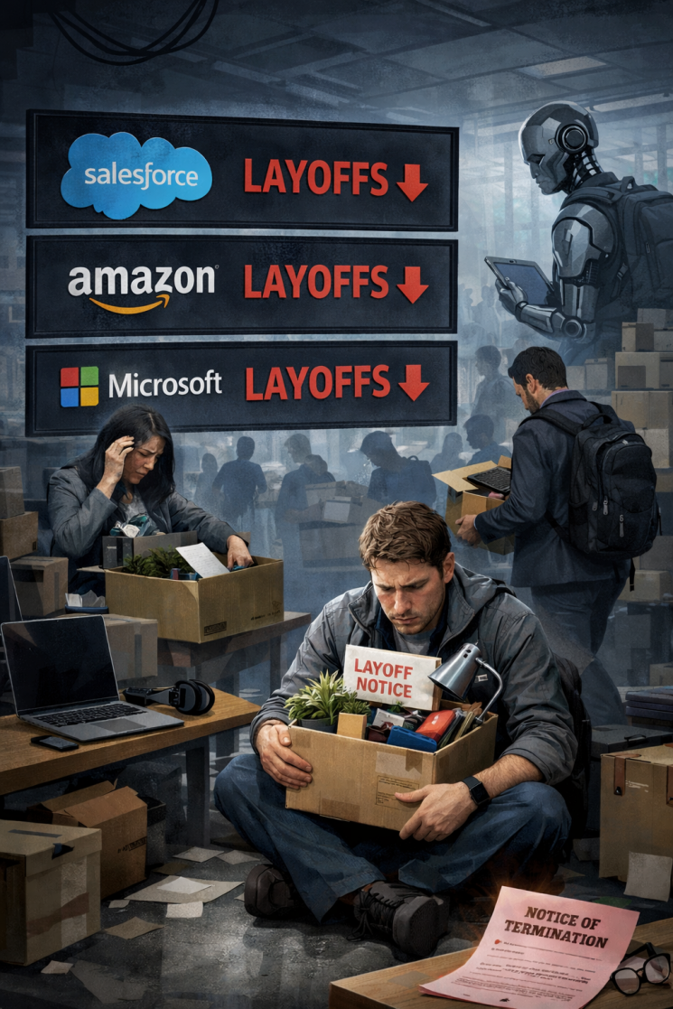 "AI 공습 시작됐다" 전세계 테크기업 해고 직원 급증…올해 가속화