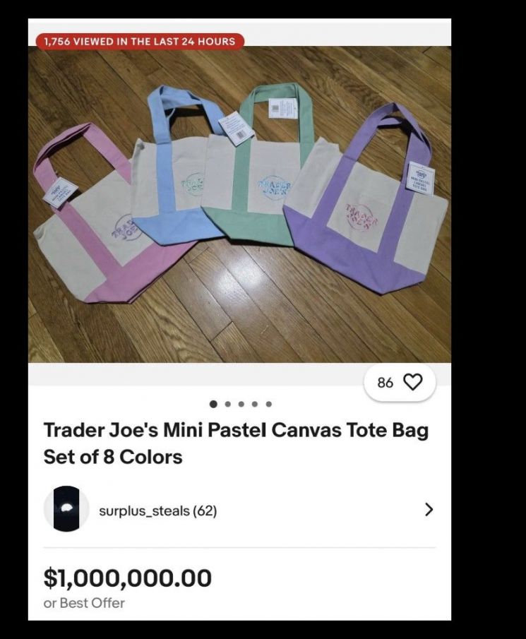 "하나에 1억7천만 원"…샤넬백보다 힙하다는 '5000원' 장바구니, 뭐길래