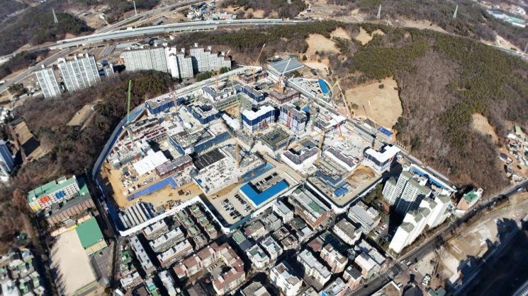공사가 진행 중인 원당1구역 전경. 고양시 제공