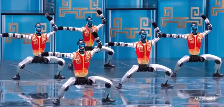 '중국 이 정도였나' 15초 영상에 전세계 충격…뒤뚱거리던 로봇도 공중제비