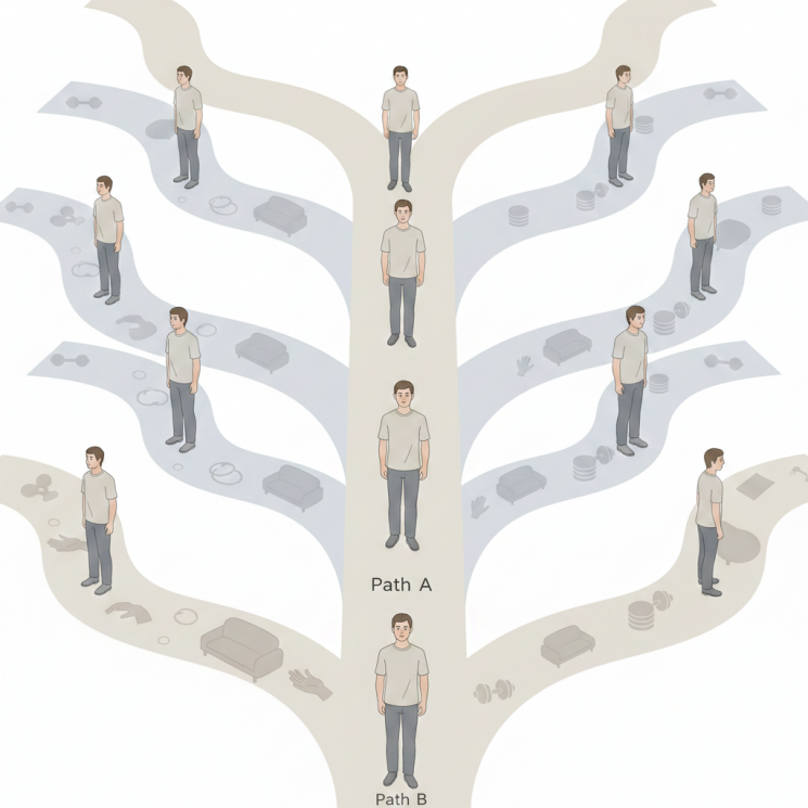 우리는 매번 선택한다고 믿지만, 실은 같은 선택을 반복한다. '경제학자의 의사결정법'은 그 반복이 어디서 시작되는지를 묻는다. 구글 제미나이 생성 이미지