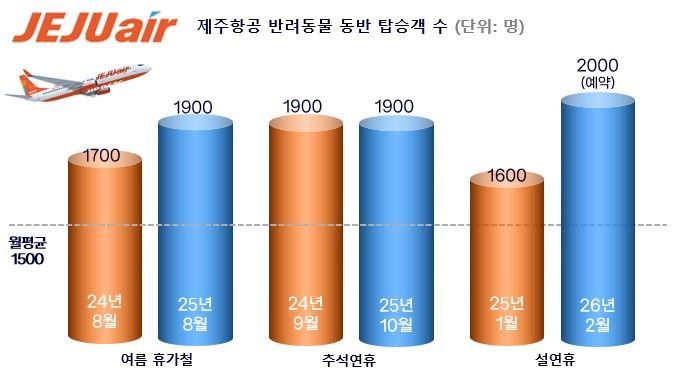 Pets Go on Vacation Too... Jeju Air Sees 26% Rise in Holiday Pet Travelers