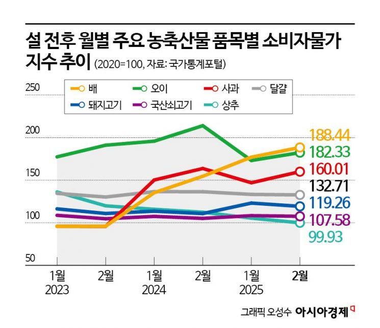 "사과 하나 집었다가 동공 지진"… 명절 끝났는데 집 나간 물가는 안 돌아오네