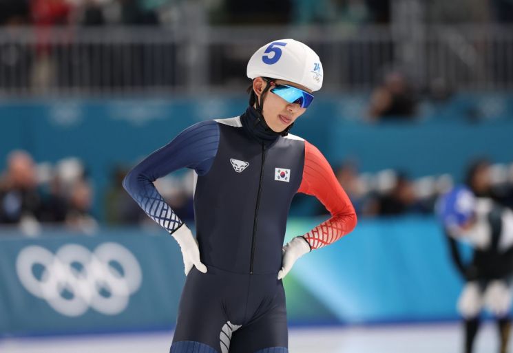 정재원·박지우 매스스타트 메달 실패…빙속 24년만에 올림픽 노메달