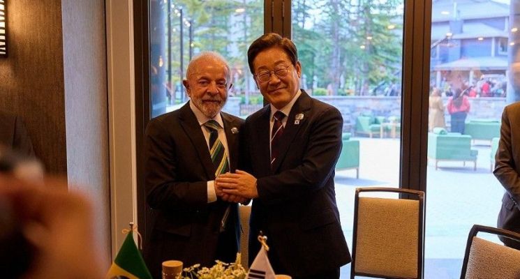 룰라 브라질 대통령, 李대통령과 정상회담
