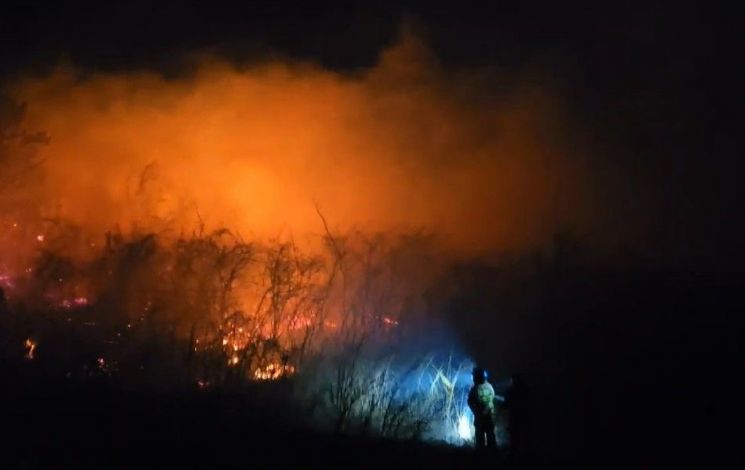 강원 고성서 산불 확산…주민 대피령·소방당국 2단계 대응