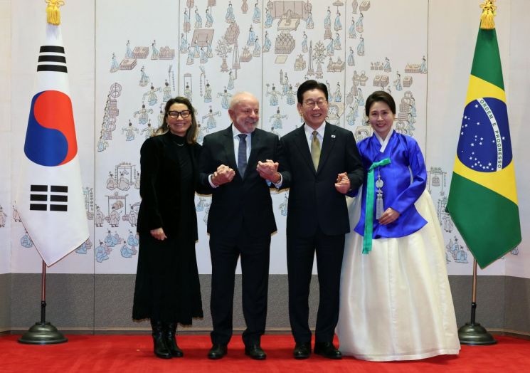 李대통령 "'전략적 동반자 관계'로 격상"…룰라 "핵심 광물에 韓기업 투자하길"