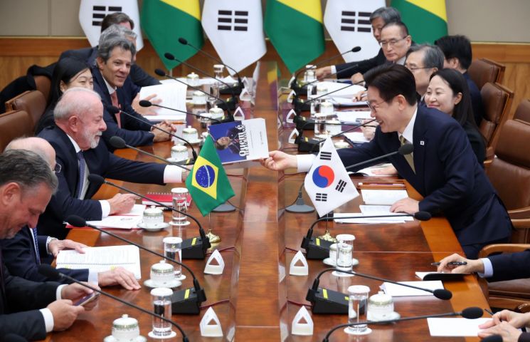 韓-브라질, '4개년 행동계획' 채택…무역협정 재개 필요성 공감