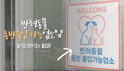 식약처 반려동물 동반음식점 홍보영상 화면 캡처. 전남도 제공
