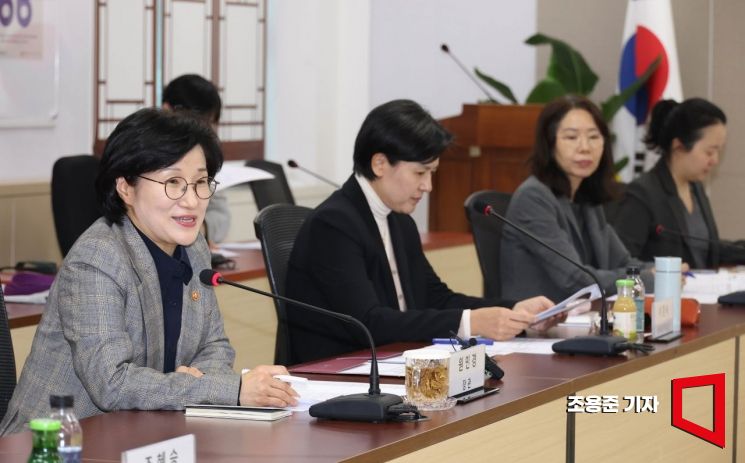 [포토] 전국여성정책네트워크 간담회 발언하는 원민경 장관