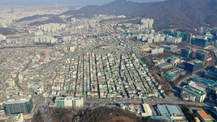 상대원3구역 전경. 성남시 제공