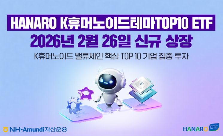 NH-Amundi운용, HANARO K휴머노이드테마TOP10 ETF 상장