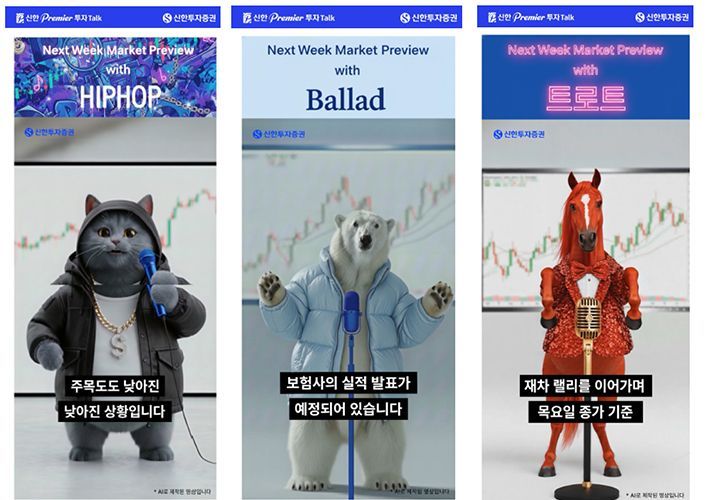 신한투자증권, 매주 금요일 MTS에 시황 AI영상 