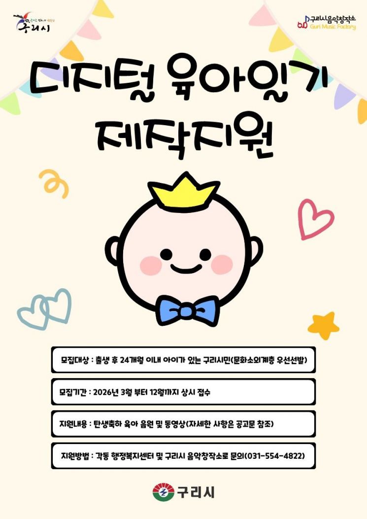 구리시, 전국 최초 ‘음악으로 만드는 디지털 육아일기’ 사업 추진