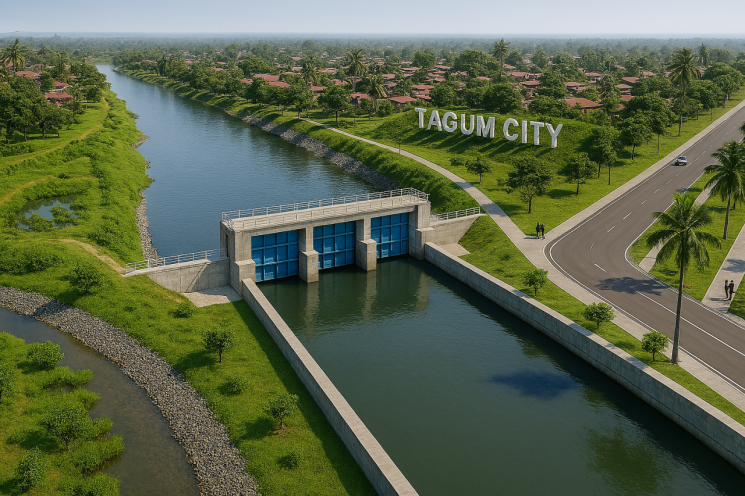 HJ중공업, 922억원 규모 필리핀 타굼시 홍수조절사업 계약