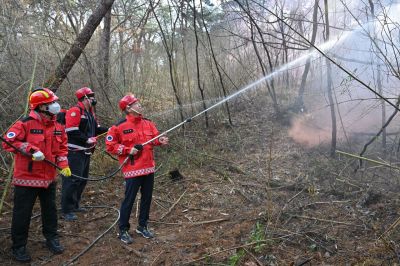 광주 서구, 산불 모의훈련 전개…초동 대응역량 강화