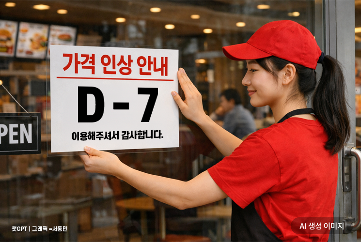 교촌·빠바·롯데리아 등 가격 올릴 때 7일전 고지한다…공정위-7개 외식업체 협약