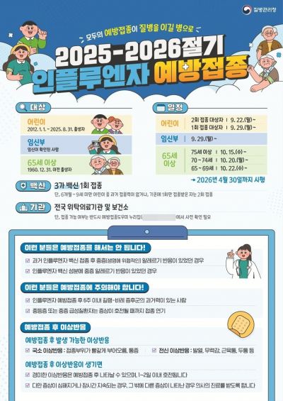  B형 독감 확산세 비상…전남도 "소아·청소년 백신 접종 서둘러야"