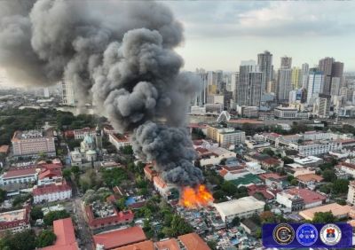 필리핀 수도 마닐라에서 300채의 주택이 소실되는 대형 화재가 발생했다. 마닐라 재난위험감축관리사무소(DRRMO)