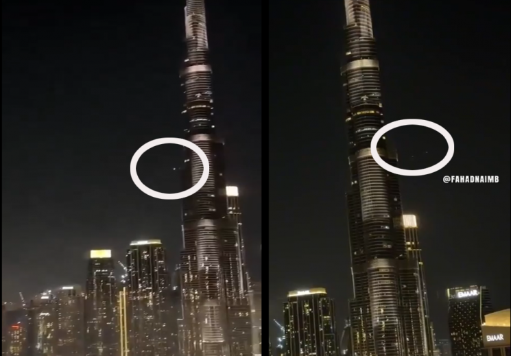 "두바이 랜드마크 불탔다"…'드론 공격' 막았지만 파편에 화재[美 이란 공습]