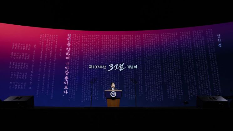 [전문] 李대통령, 3·1절 기념사…평화 24번·독립 14번