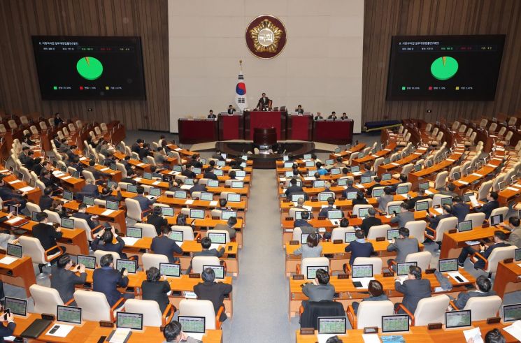 필리버스터 5박6일만에 끝…전남광주통합법·국민투표법 與 주도 처리(종합)