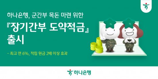 하나은행, 軍간부 대상 '최고 연 6.0%' 적금 출시