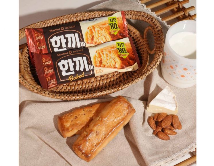 [오늘의신상]"당 낮췄다" 오리온, '마켓오네이처 한끼바 치즈맛' 출시