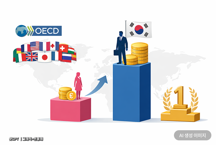 "韓, OECD 남녀 임금 격차 1위"…스웨덴 노동시장과 비교해본다 