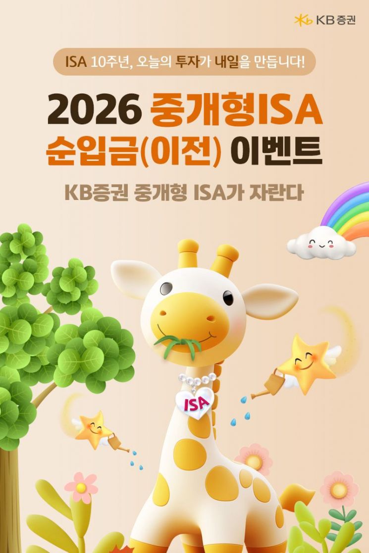 KB증권, 중개형 ISA 자산 5조원 돌파 기념 이벤트 실시