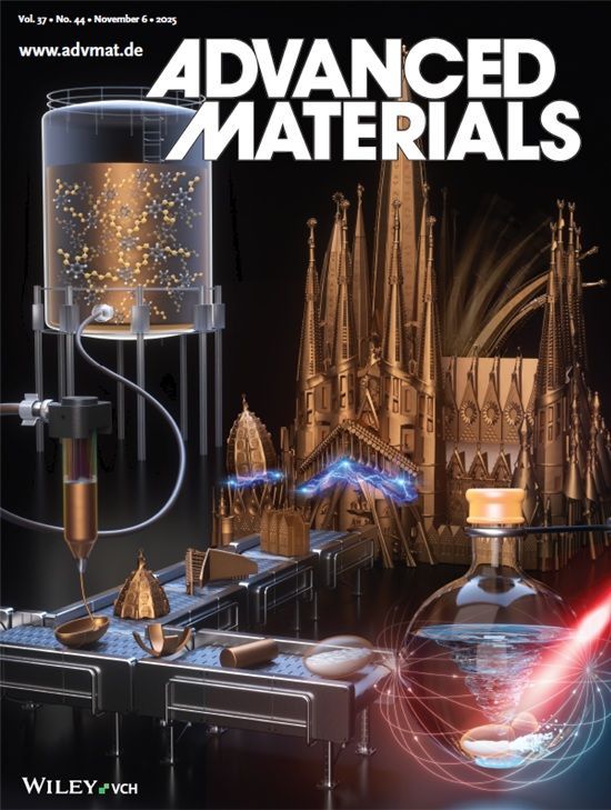 어드밴스드 머티리얼즈 2025년 11월호 표지논문 선정(I.F.=26.8). 화학연 제공