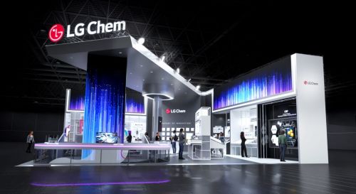 LG화학 인터배터리 2026 부스 조감도. LG화학