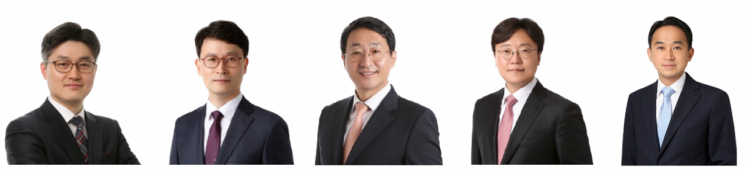 왼쪽부터 법무법인 바른의 고일광·전기철·송길대·박성호·이원호 변호사. 법무법인 바른