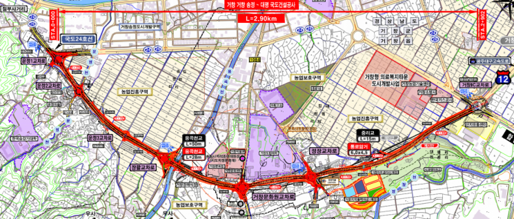 居昌郡开通南部环线道路