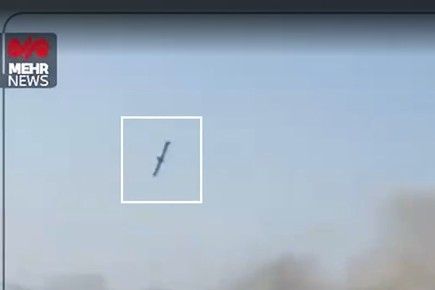 이란 메르 통신이 공개한 영상에 포착된 토마호크 미사일. 연합뉴스