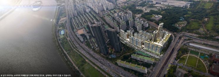 서울 용산구 '이촌르엘' 조감도. 롯데건설