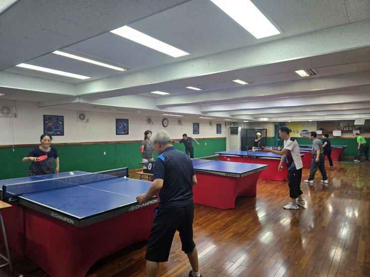 Senior Table Tennis Class in Gwangjin-gu, Seoul