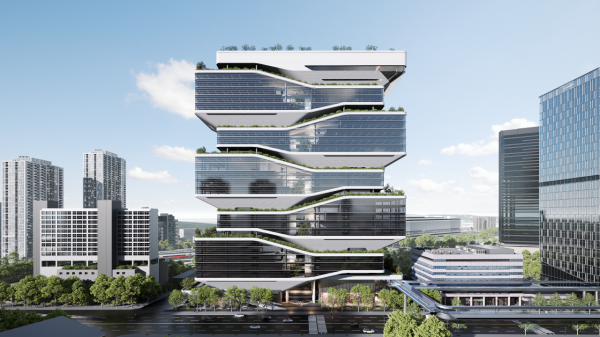 용산전자상가 내 나진 19·20동 일대 업무시설 신축사업 조감도투시도. 서울시 제공.