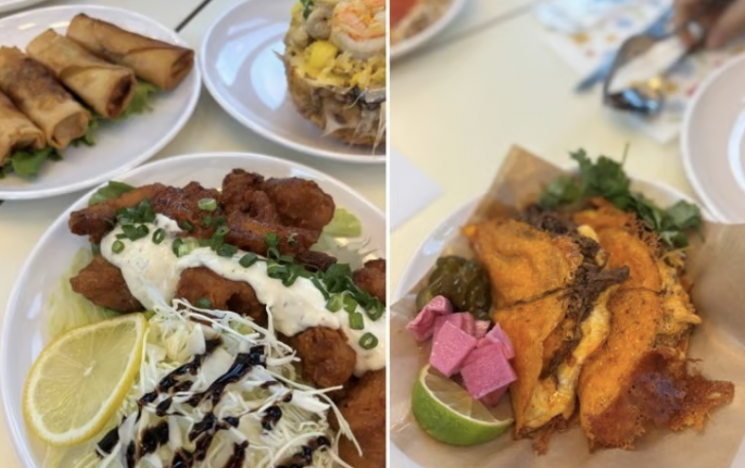 울산 세계음식문화관에서 판매 중인 음식들. 울산시