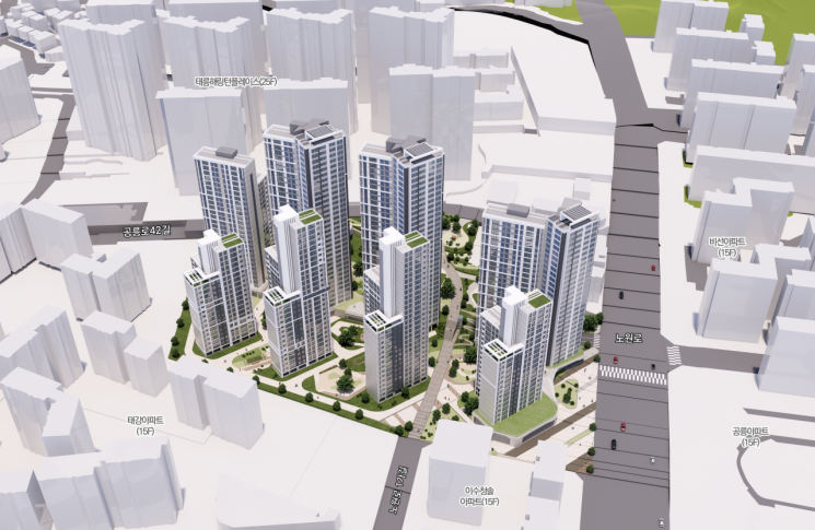 태릉우성아파트 재건축사업 조감도. 서울시