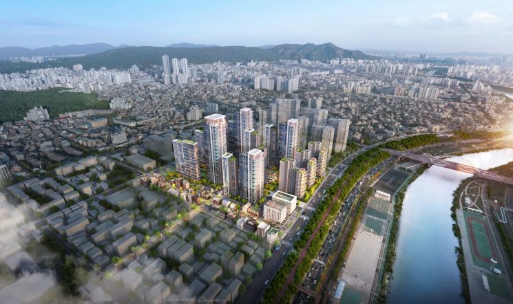 중화2동 309-39일대 주택정비형 재개발 정비계획 조감도. 서울시