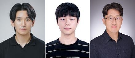 (왼쪽부터) 최민우 석박통합과정, 전혜준 박사과정, 김형수 교수. KAIST
