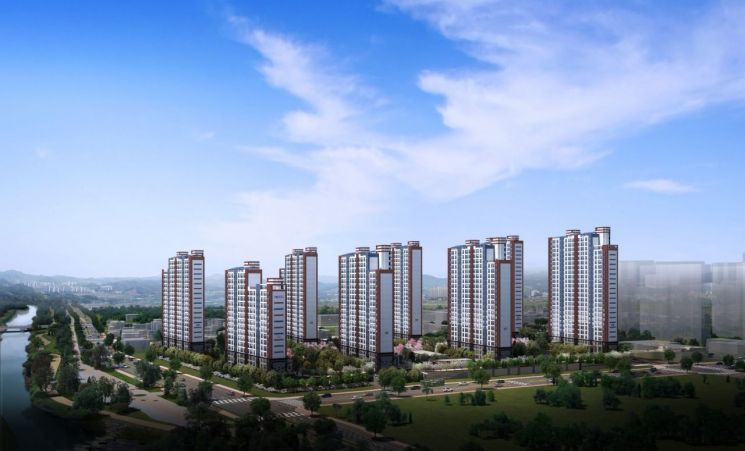 [금성백조 ’안성 아양 금성백조 예미지’ 투시도]