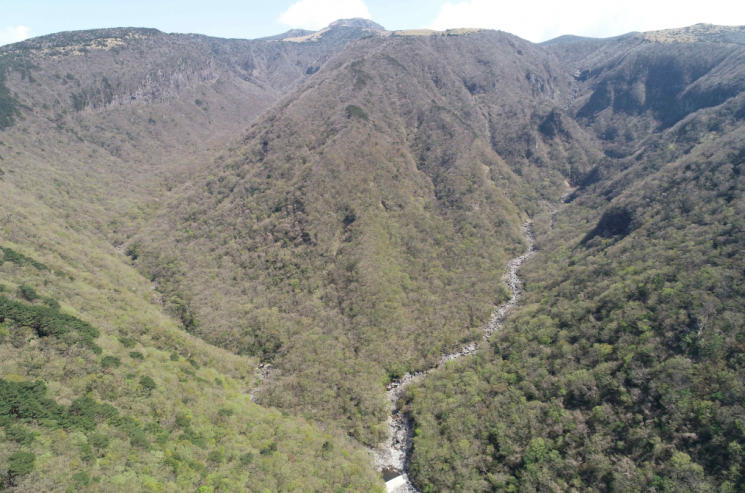 어리목계곡 전경