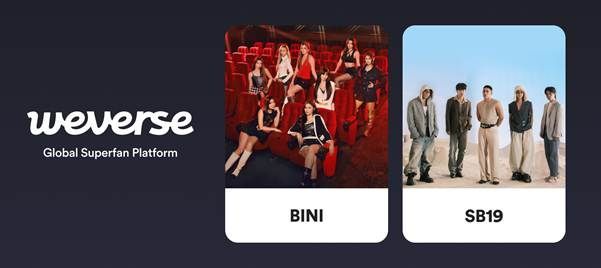 BINI·SB19 위버스 합류. 하이브 제공