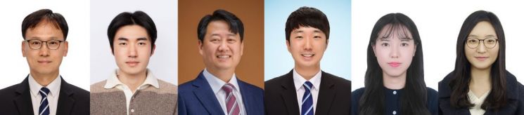 研究团队（自左起）：Kim Jinyoung 教授、Shin Seungjae 教授、Kim Dongseok 教授、Son Junggeon 博士、Gu Haeun 研究员、Lee Woojin 博士。UNIST 提供