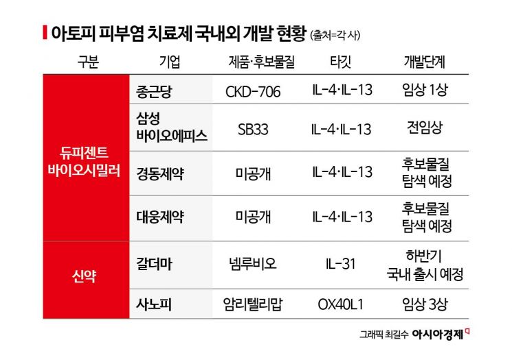 30조 넘은 아토피 치료제 시장, 차세대 기전 경쟁 가열