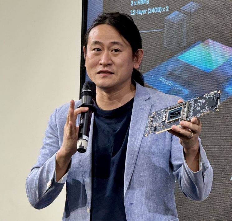 백준호 퓨리오사 AI대표가 국방인공지능 혁신네트워크 세미나에서 발언하고 있다. 사진=백종민 테크 스페셜리스트