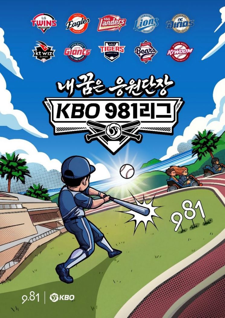 9.81 Park济州与KBO合作开展“我的梦想是KBO 981联赛应援团团长”宣传活动。大成Fine Tech Monolith事业部供图